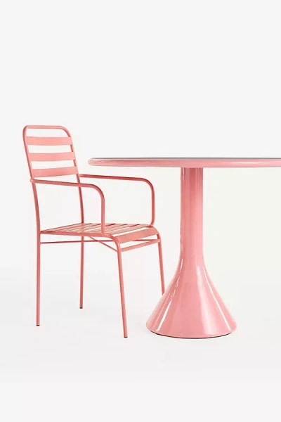 Anthropologie Penelope Indoor/outdoor Dining Chairs, Set Of 2 In Pink