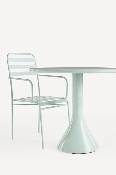 Anthropologie Penelope Indoor/outdoor Dining Chairs, Set Of 2 In Blue
