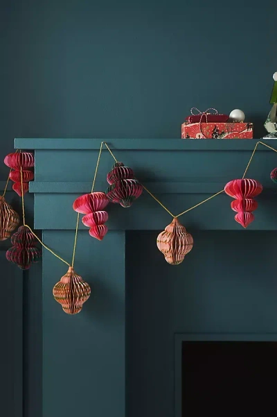 Anthropologie Penelope Paper Accordion Garland In Animal Print
