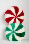 Anthropologie Peppermint Faux-fur Pillow