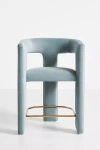 Anthropologie Performance Velvet Effie Counter Stool