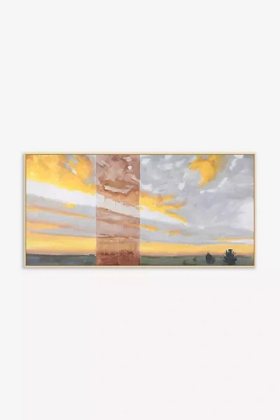 Anthropologie Perpetual Contemplation Ii Wall Art In Yellow