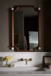 Anthropologie Perry Wooden Stone Mirror