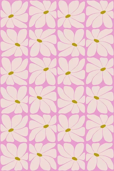Anthropologie Petal Cheer Wallpaper In Pink