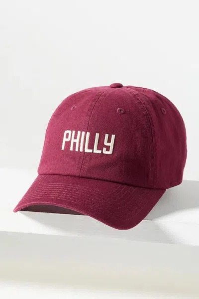 Anthropologie Philly Baseball Cap In Pink