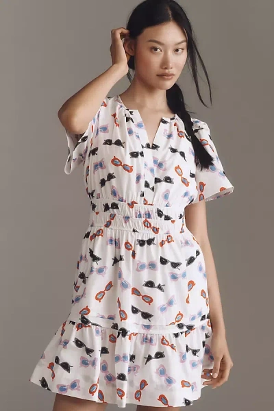Anthropologie Phthalo Ruth X : The Somerset Mini Dress In Multicolor