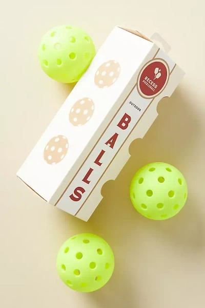 Anthropologie Recess Pickleball Balls In Green