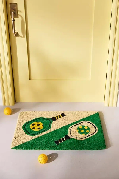 Anthropologie Pickleball Coir Printed Doormat