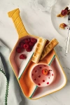 Anthropologie Pickleball Paddle Chip & Dip Porcelain Platter In Multi