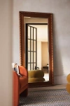Anthropologie Pippa Wood Bobbin Rectangle Dressing Floor Mirror In Brown