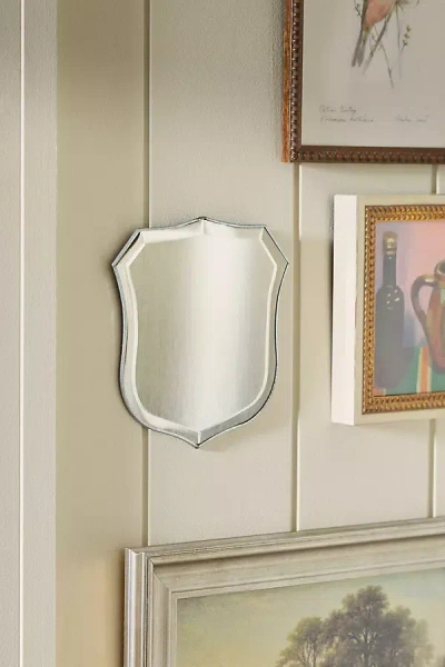 Anthropologie Plain Shield Gallery Wall Mirror In Transparent