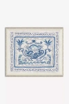 Anthropologie Pliny Toile Crest Wall Art In Blue