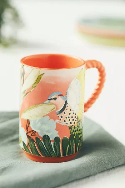 Anthropologie Pluma Mug In Orange