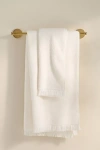 Anthropologie Plush Turkish Cotton Towel Collection In White