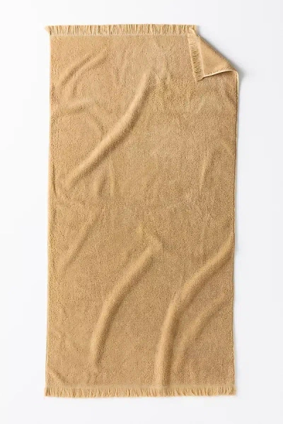 Anthropologie Plush Turkish Cotton Towel Collection In Brown