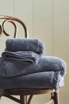 Anthropologie Plush Turkish Cotton Towel Collection In Blue