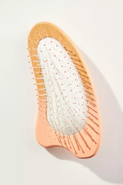 Anthropologie Polignano Palms Hand Brush In Orange