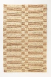 Anthropologie Polina Looped Jute Checkered Rug In Neutral
