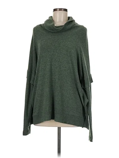 Pre-owned Anthropologie Poncho In Green