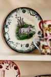 Anthropologie Portobello Stoneware Dessert Plate In Green