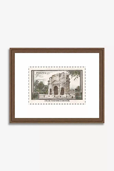 Anthropologie Postmarked Wall Art In Brown