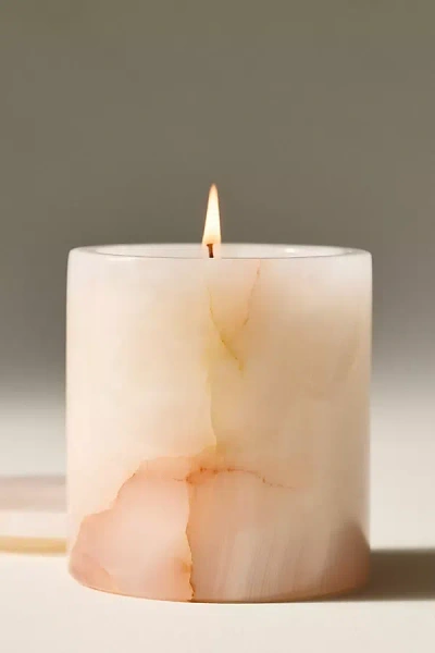 Anthropologie Poured New York City Fresh Bicoastal Lidded Stone Candle In Multi