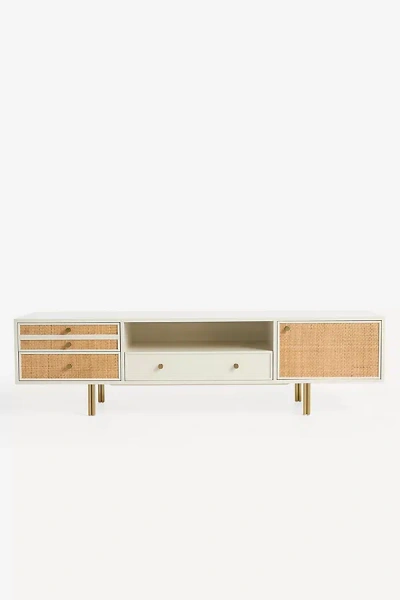 Anthropologie Presto Media Console In White