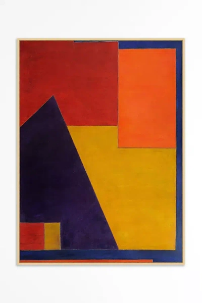 Anthropologie Primary Colorblock Wall Art