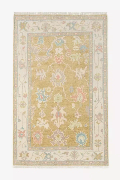 Anthropologie Priya Hand-knotted Wool Persian-inspired Rug In Brown