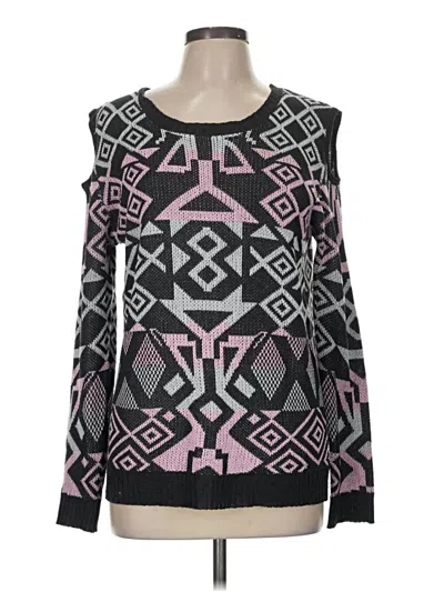 Pre-owned Anthropologie Pullover Sweater In Black