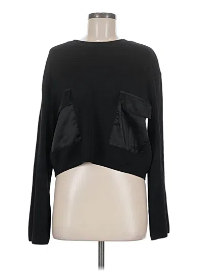 Pre-owned Anthropologie Pullover Sweater In Black