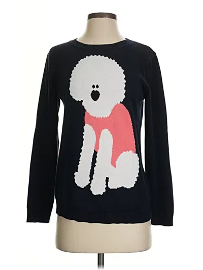 Pre-owned Anthropologie Pullover Sweater In Black