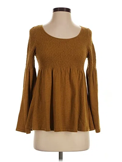 Pre-owned Anthropologie Pullover Sweater In Brown