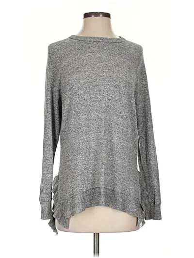 Pre-owned Anthropologie Pullover Sweater In Gray