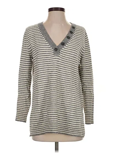 Pre-owned Anthropologie Pullover Sweater In Gray