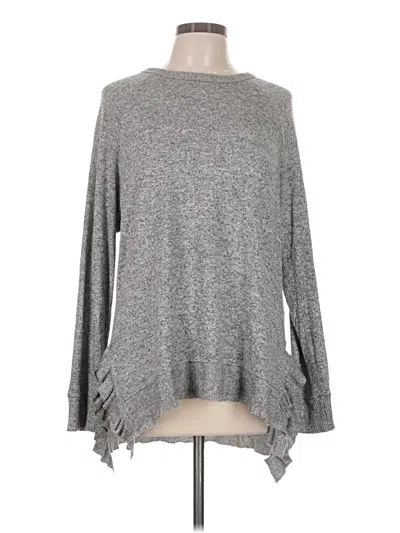 Pre-owned Anthropologie Pullover Sweater In Gray
