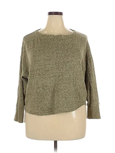 Pre-owned Anthropologie Pullover Sweater In Green