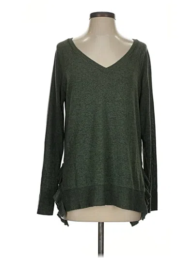 Pre-owned Anthropologie Pullover Sweater In Green