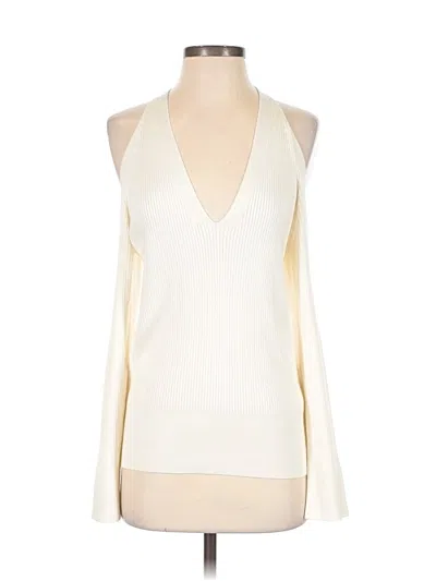 Pre-owned Anthropologie Pullover Sweater In Ivory