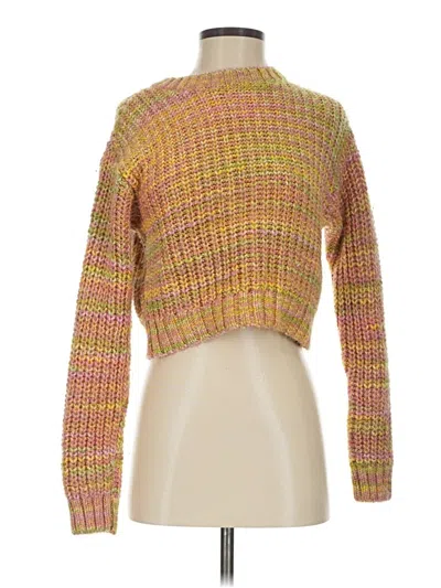 Pre-owned Anthropologie Pullover Sweater In Orange