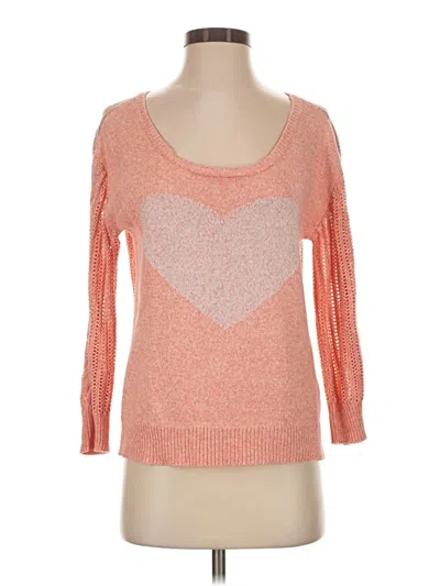 Pre-owned Anthropologie Pullover Sweater In Orange