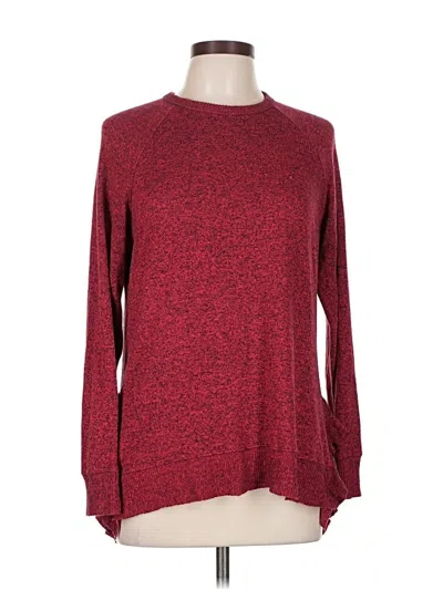 Pre-owned Anthropologie Pullover Sweater In Red