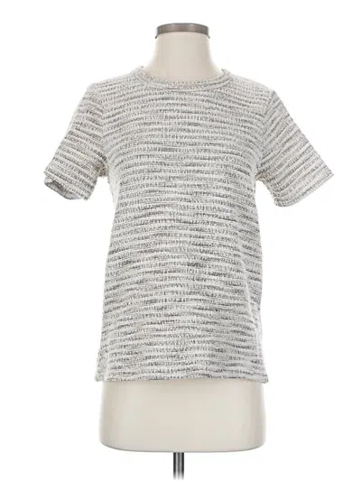 Pre-owned Anthropologie Pullover Sweater In Silver
