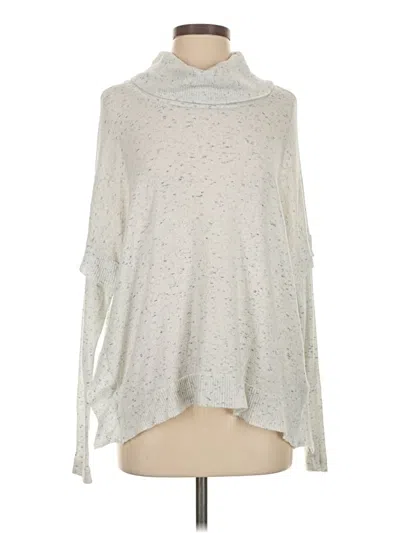 Pre-owned Anthropologie Pullover Sweater In Silver