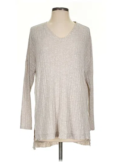 Pre-owned Anthropologie Pullover Sweater In Tan