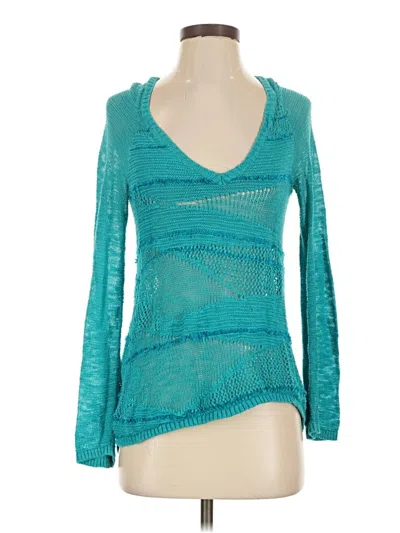 Pre-owned Anthropologie Pullover Sweater In Teal