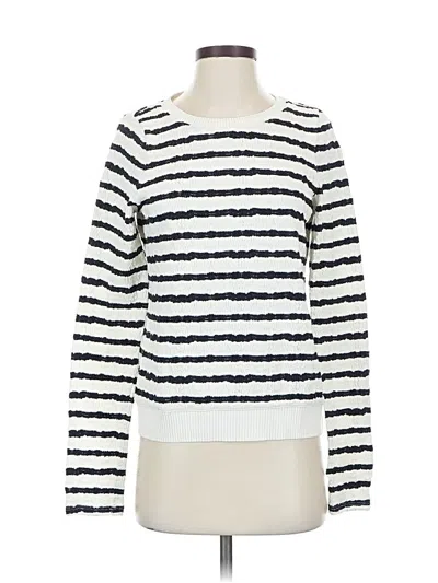 Pre-owned Anthropologie Pullover Sweater In White