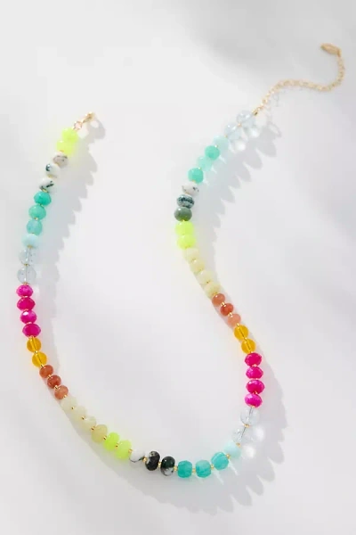 ANTHROPOLOGIE RAINBOW STONE NECKLACE