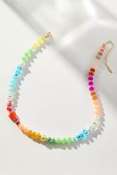 ANTHROPOLOGIE RAINBOW STONE NECKLACE
