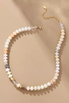 Anthropologie Rainbow Stone Necklace In Multi